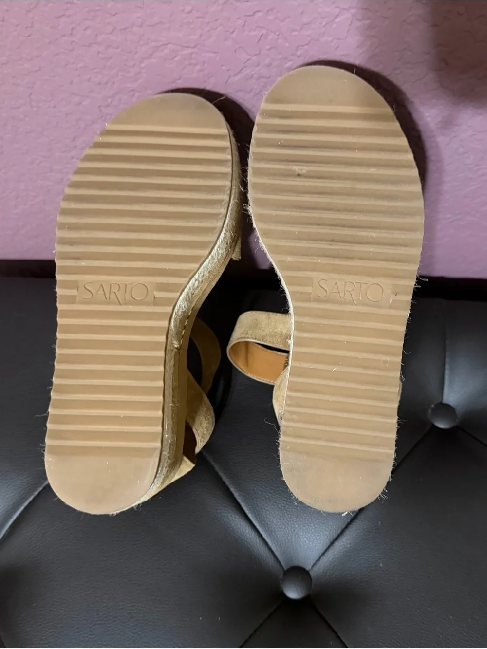 Franco Sarto tan suede